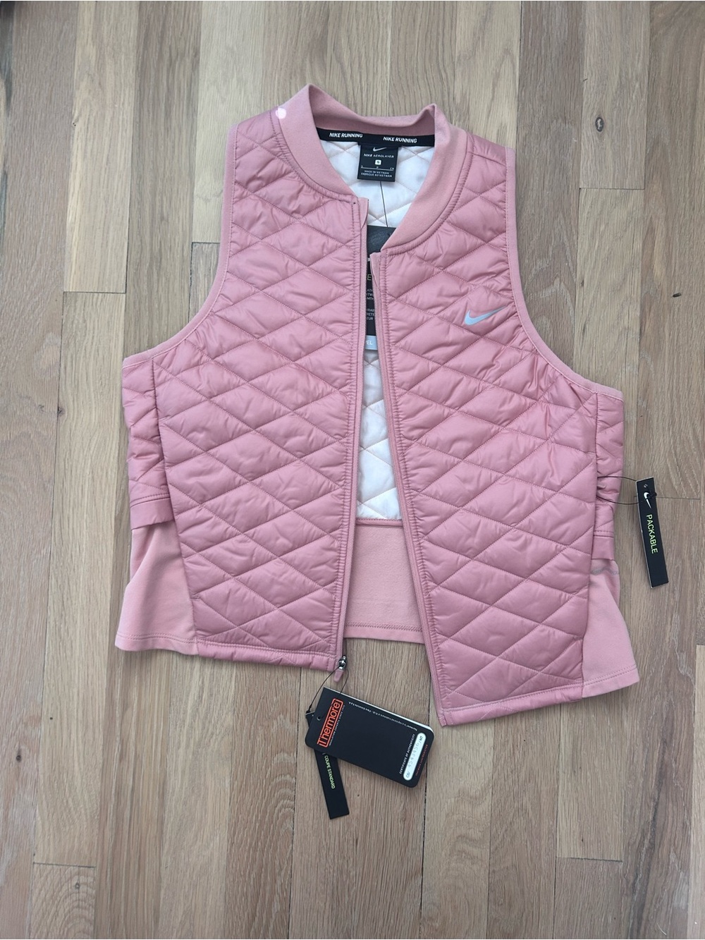 Nike Women’s Quilted Dusty Rose Vest